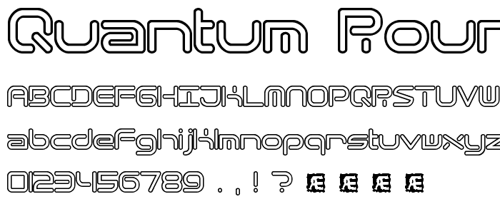 Quantum Round Hollow (BRK) font